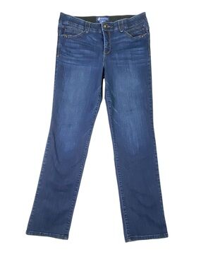 Democracy Ab Solution Jegging Jeans Womens 12 Blue Mid Rise Stretch Casual Denim